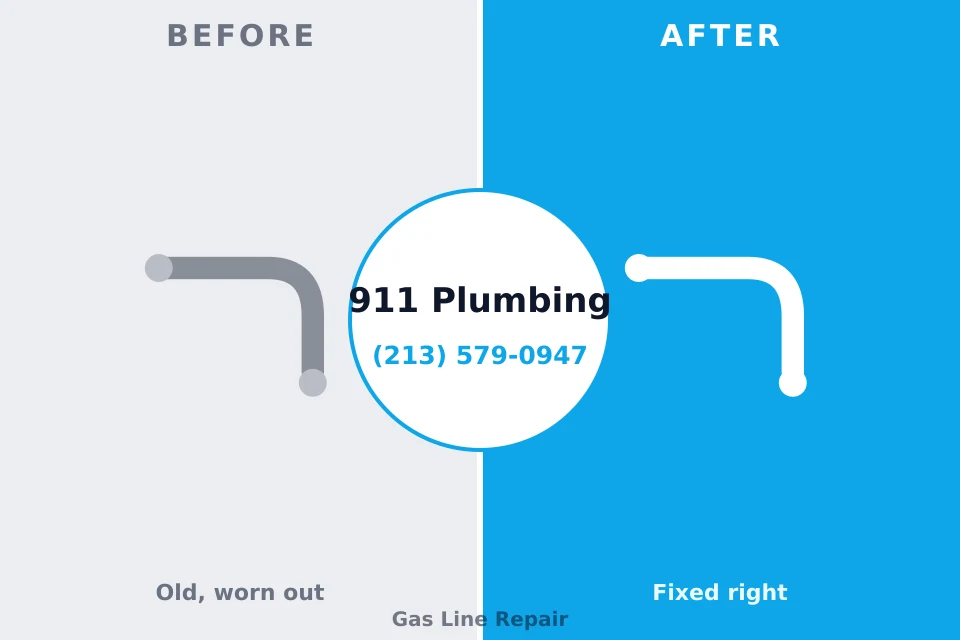 Before and after: plumbing company Water Mill, NY